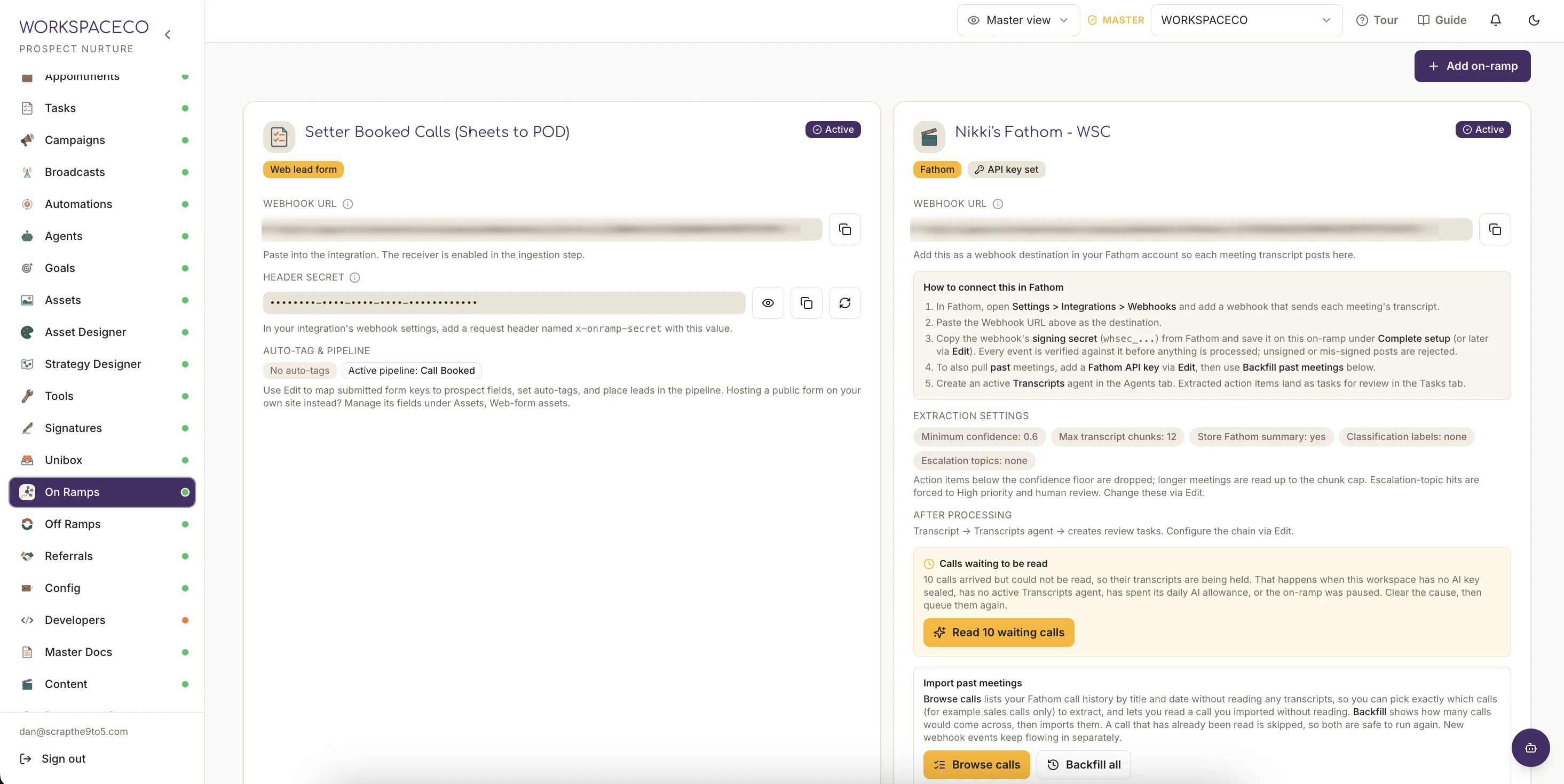 Your real call transcripts read on the way in and turned into insights that sharpen your outreach, nurture and content